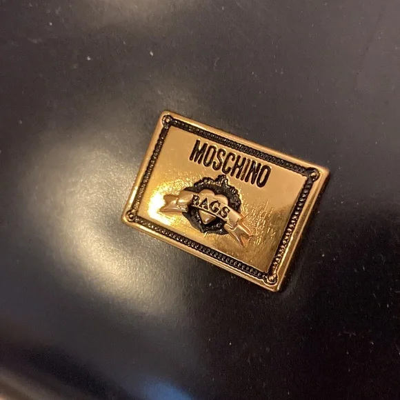 New Moschino navy purse